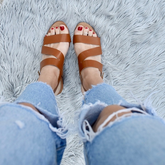 Franco Sarto Shoes - (FRANCO SARTO) Dodger Wedge Leather Sandal